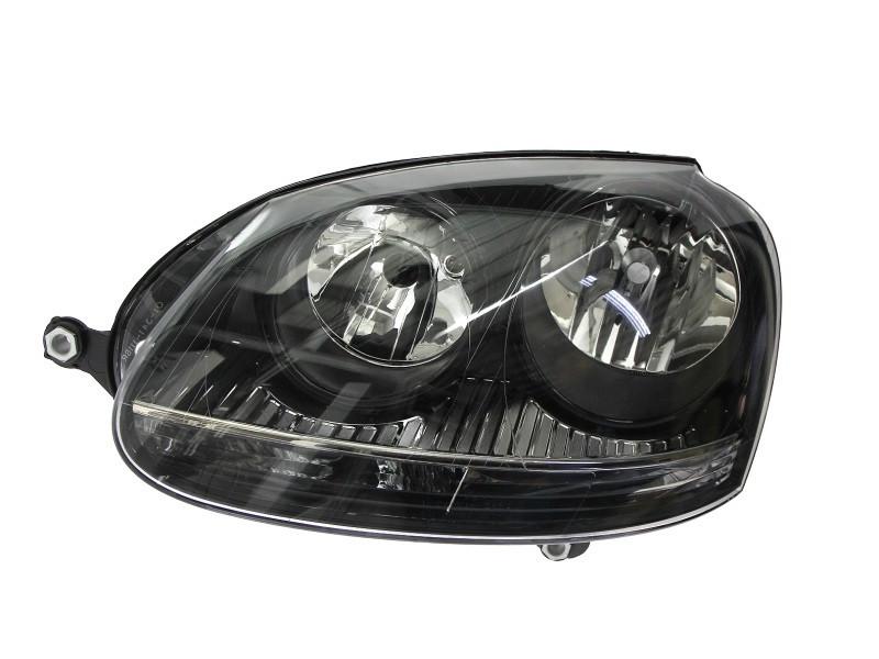 Фара передняя левая Volkswagen Golf V 2004-2008 H7/H7 GTI черная рамка (441-1171L-LDEM2)