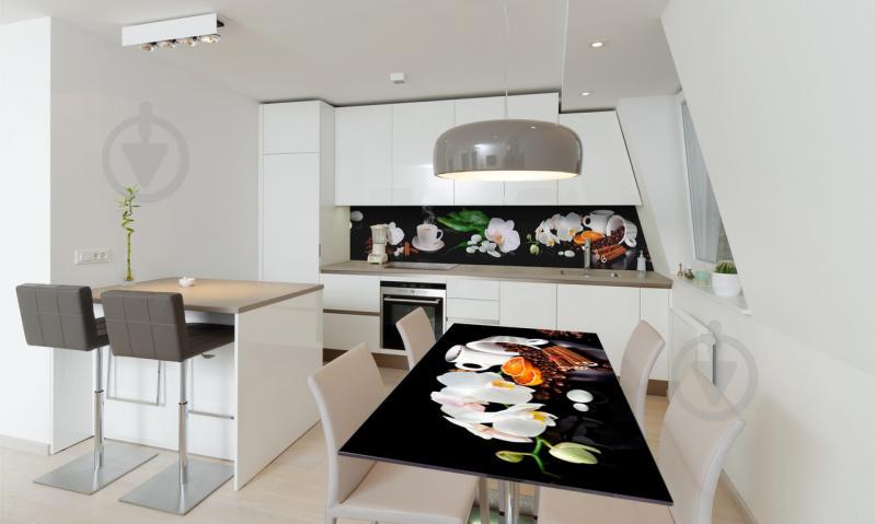 Наклейка виниловая на стол Zatarga «Кофе и Орхидеи» 600х1200 мм Z180377st Наклейка виниловая на стол Zatarga «Кофе и Орхидеи» 600х1200 мм Z180377st