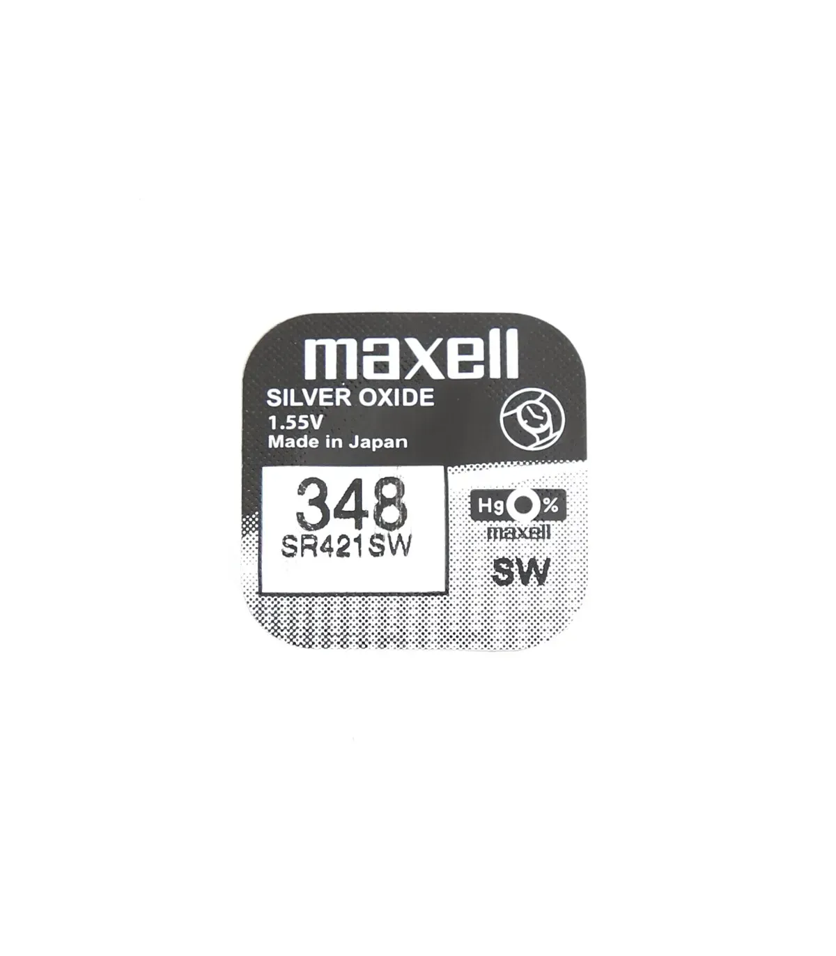Батарейка для часов серебряно-цинковая Maxell 348 SR421SW 1,55V (4160)