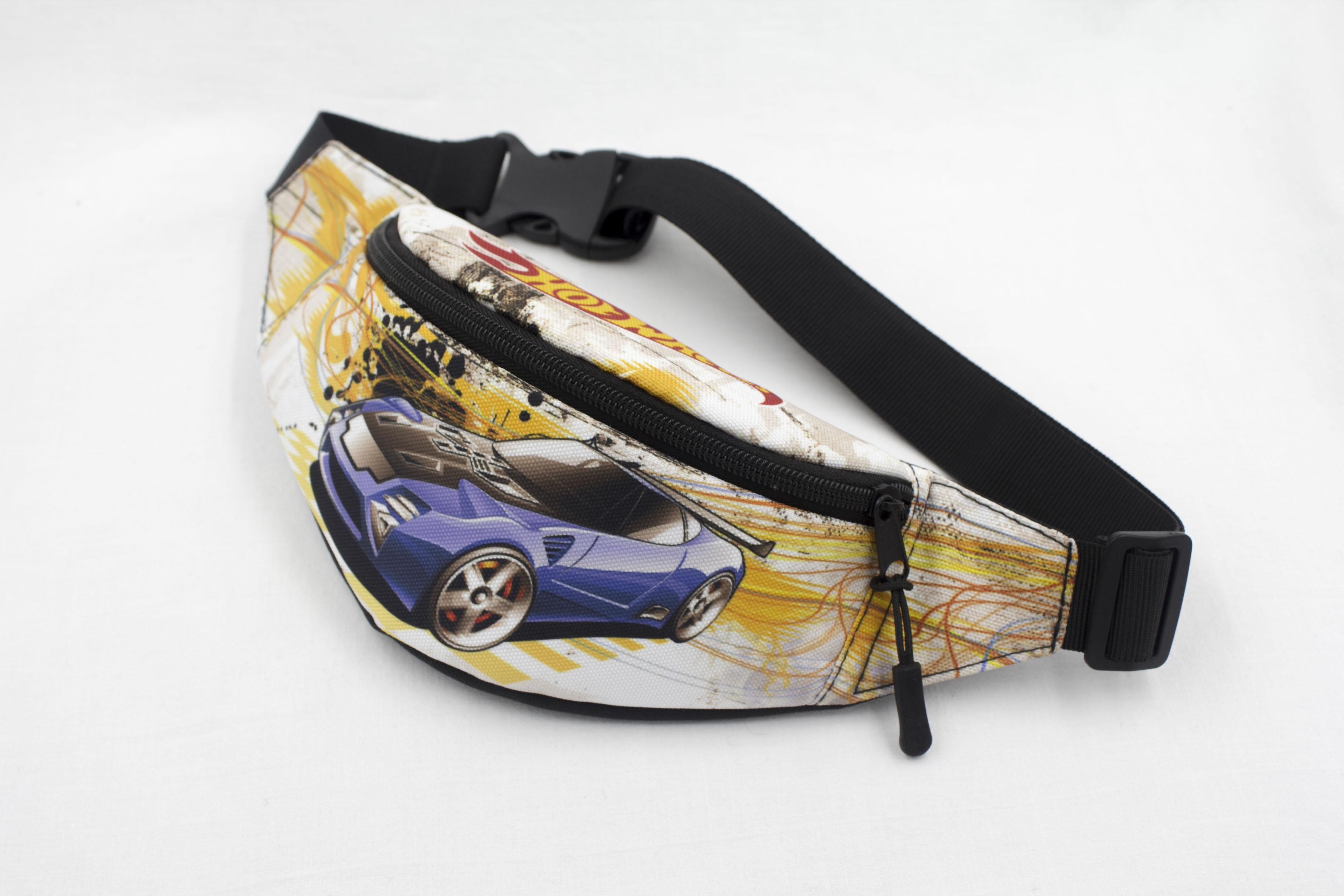 Сумка бананка для хлопчика з регулюючим ремінцем 4-8 років Хот Вілс (Д-016) - фото 3