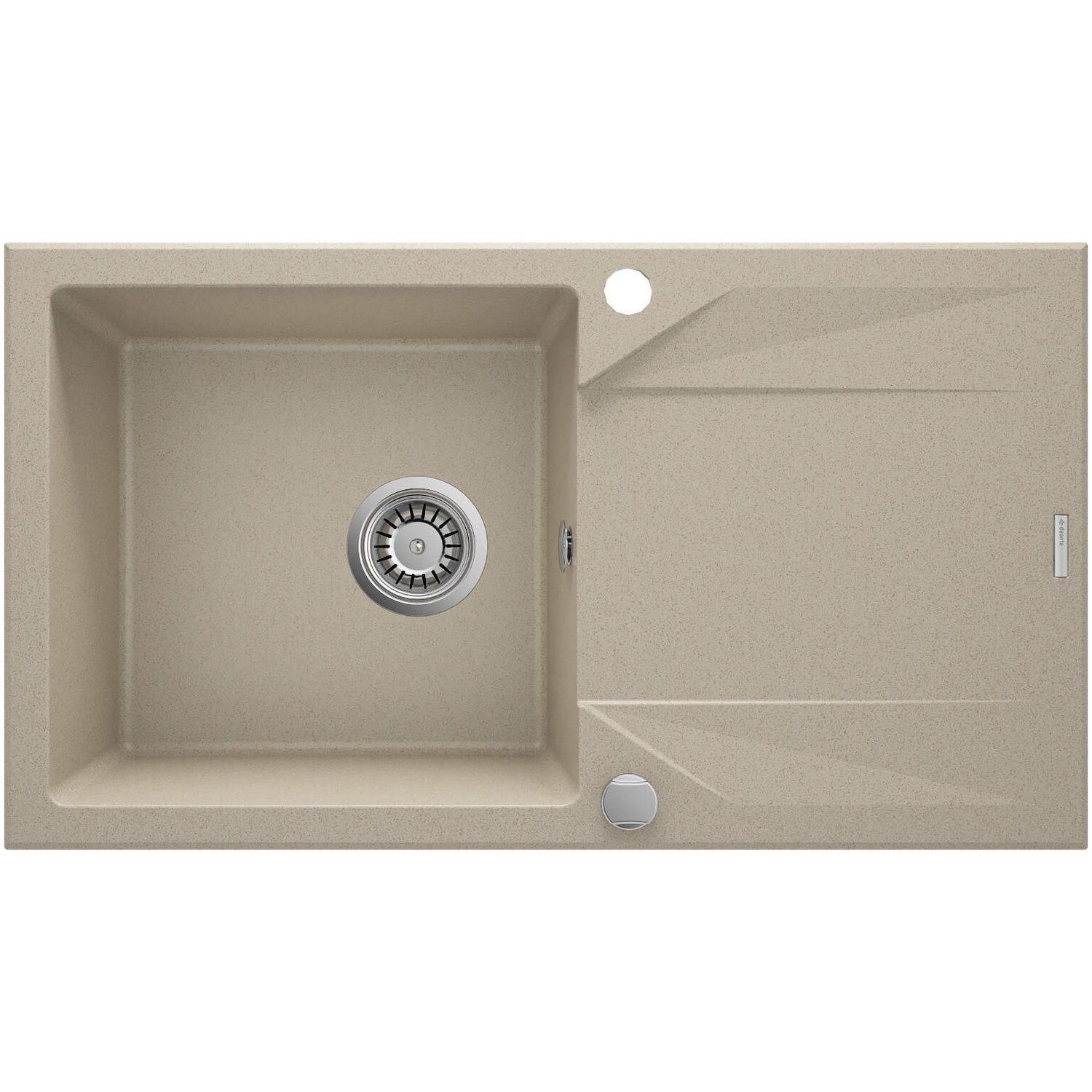 Мойка кухонная Deante ZQJ_7113 гранитная прямоугольная 780x440 мм Бежевый (25965961)