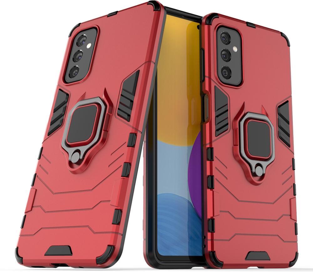 Противоударный чехол Samsung Galaxy M52 M526 (подставка кольцо) Red (25397-2D)