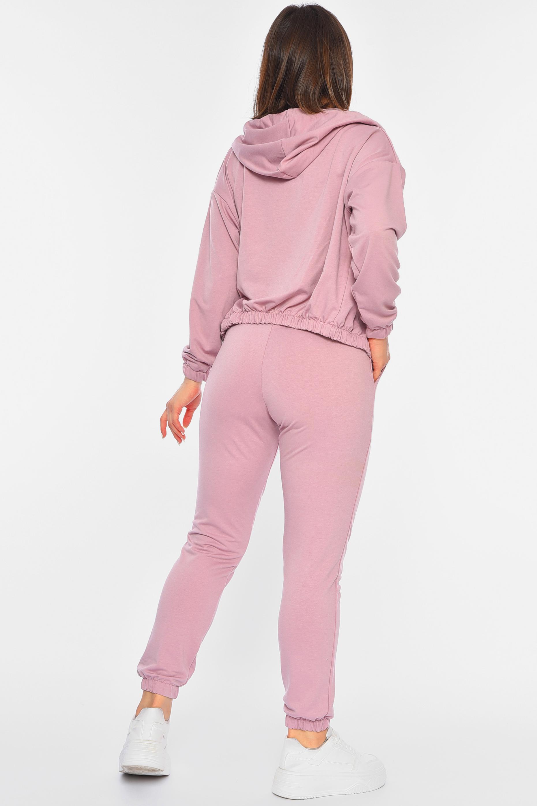 Спортивний костюм жіночий 3-ка р. 44-46 Бузковий (190905) - фото 3 Спортивний костюм жіночий 3-ка р. 44-46 Бузковий (190905) - фото 3