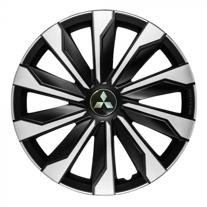 Колпаки 4 Racing Typhoon Mitsubishi 4 шт. R15 Silver/Black (29670878) Колпаки 4 Racing Typhoon Mitsubishi 4 шт. R15 Silver/Black (29670878)
