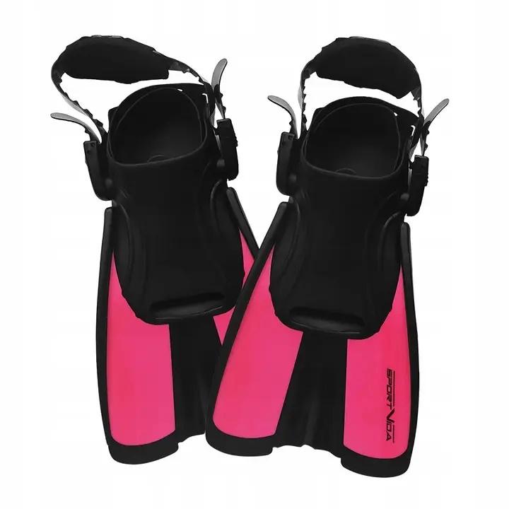 Ласти SportVida р. 34-38 Black/Pink (SV-DN0008JR) - фото 1