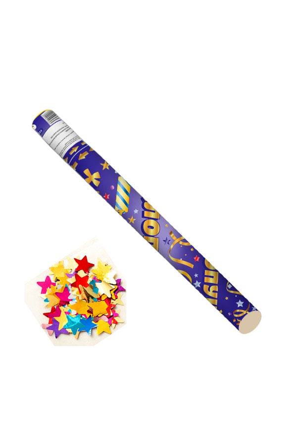 Пневмохлопавка 9314 Зірки 28 см Різнокольоровий