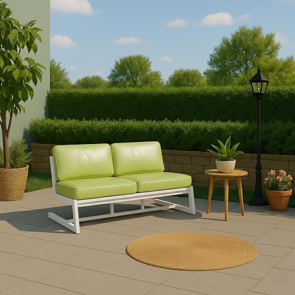 Диван металевий AVVS tech Атлас вуличний лофт екошкіра 156 см Салатовий/Білий (30222938) - фото 4 Диван металевий AVVS tech Атлас вуличний лофт екошкіра 156 см Салатовий/Білий (30222938) - фото 4