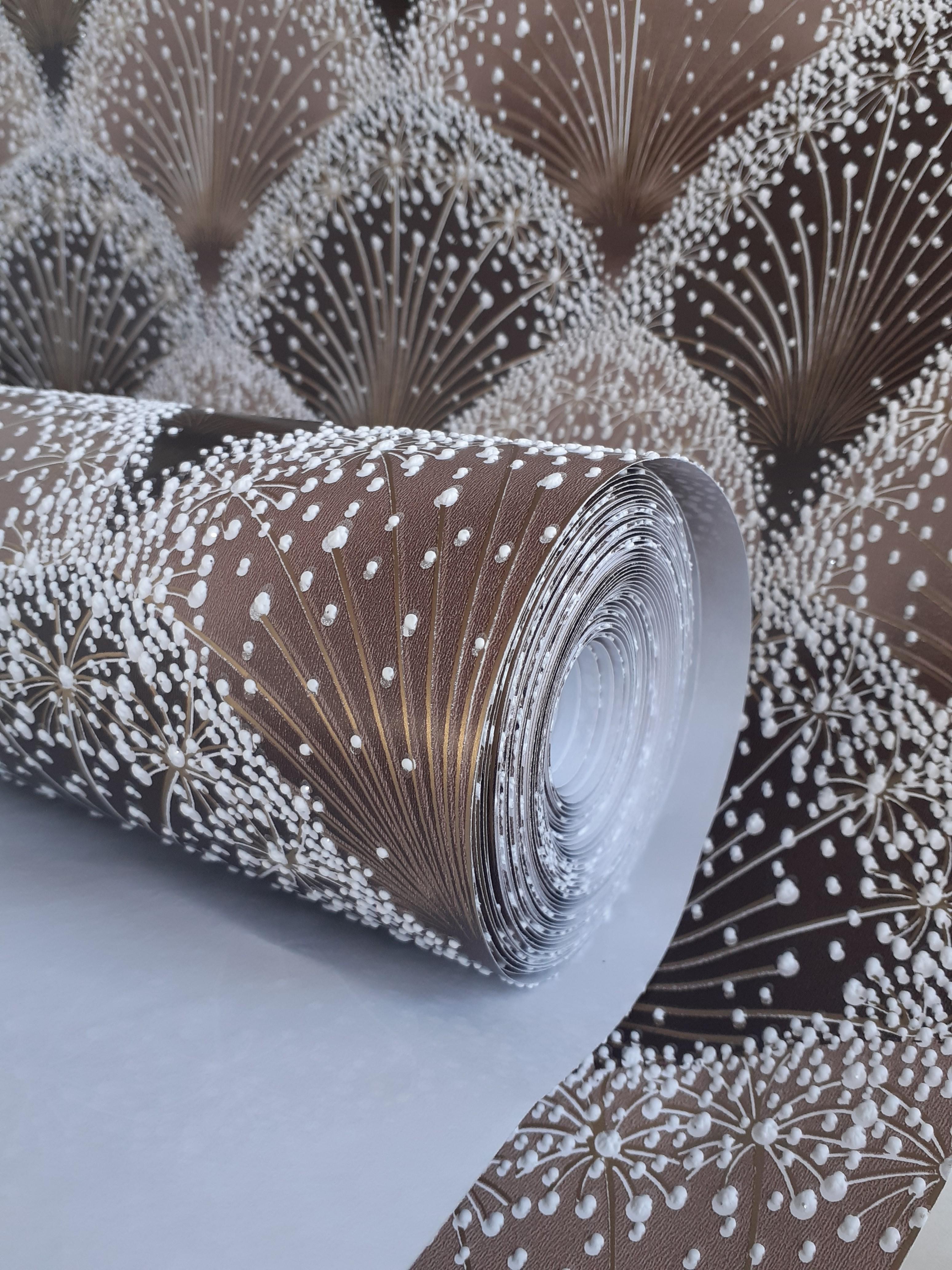 Шпалери паперові акрилові V.I.P. Континент Таллі Коричневий (30214G) - фото 8