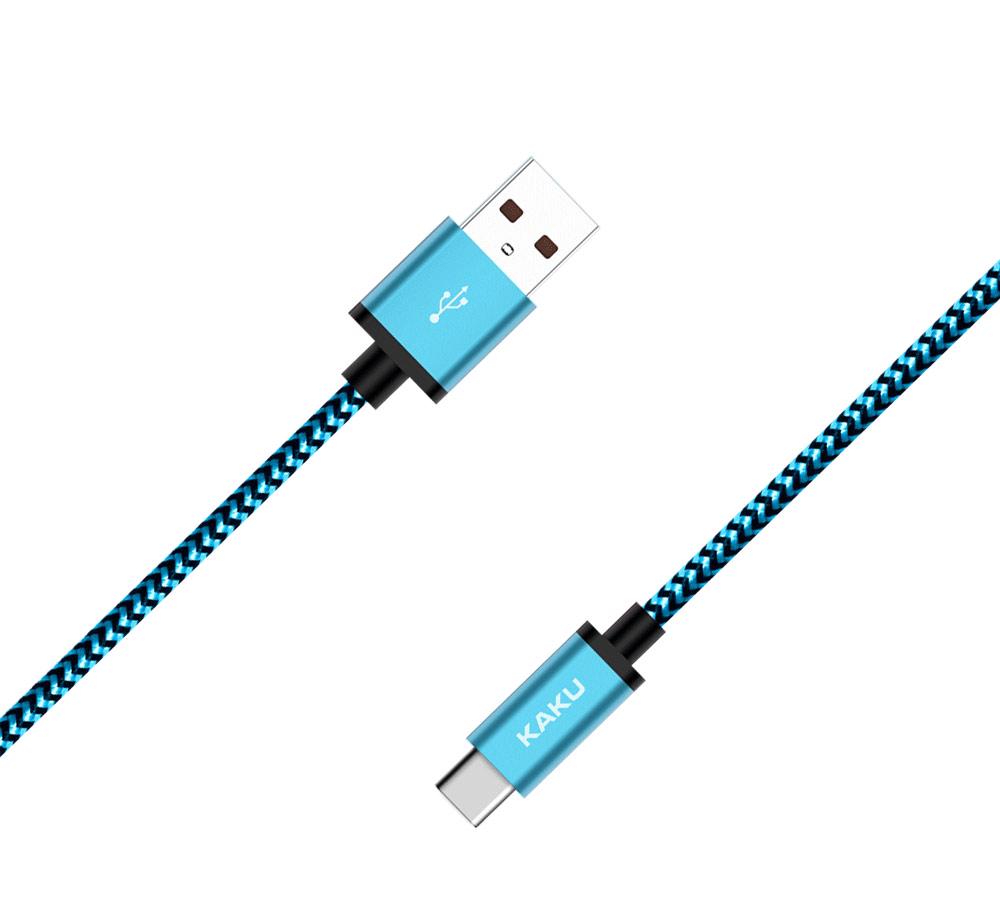 USB кабель Kaku KSC-107 USB-Type-C 1 м Blue (1251615940) - фото 1