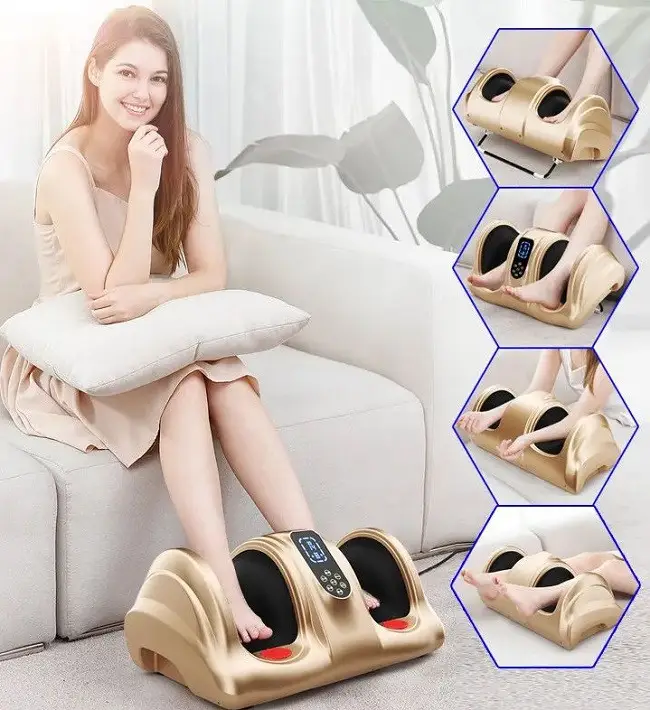 Массажер для ног Benbo AM-04 Золотистый - фото 2 Массажер для ног Benbo AM-04 Золотистый - фото 2