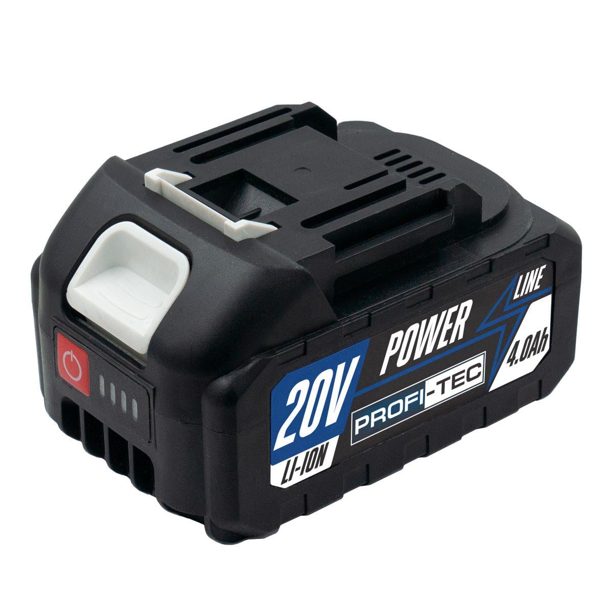 Батарея PROFI-TEC PT2040MP 20V 4,0 Aг високострумова 10C MAX Power з індикатором (006261)