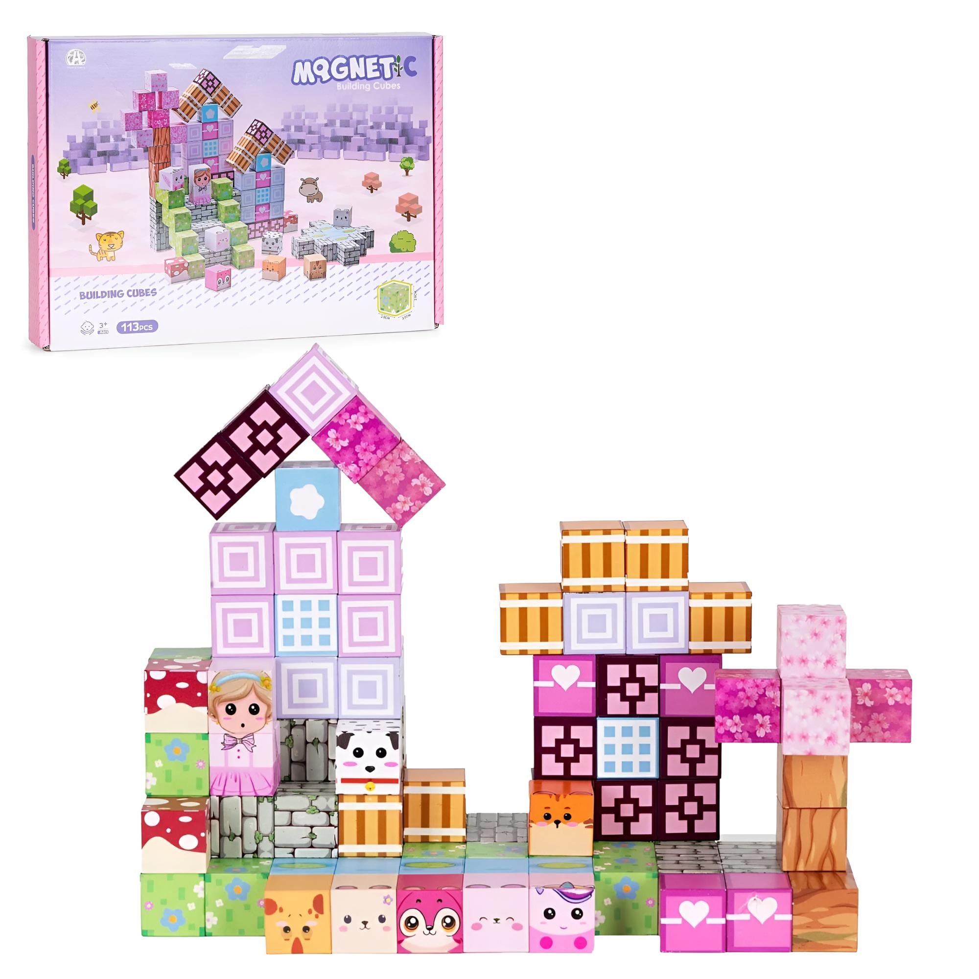 Конструктор детский магнитный Magnetic Building Cubes 113 дет. (CH1331-32)