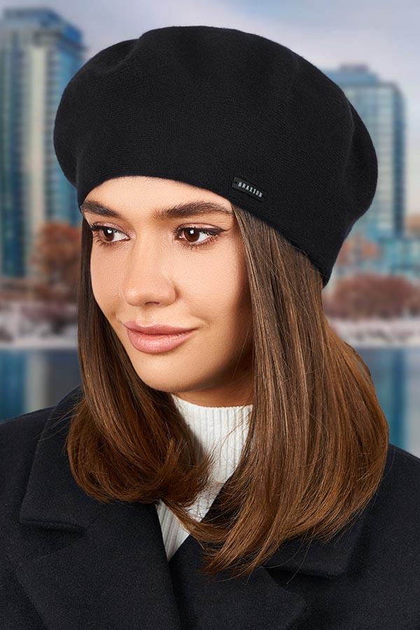Берет жіночий вовняний Braxton Кристина Чорний (5152/26479379)