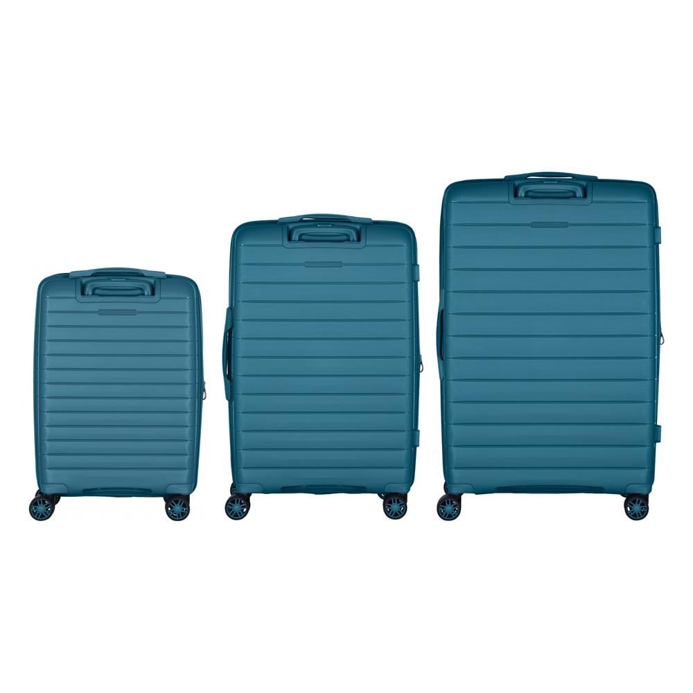 Набір валіз дорожніх 2E Aero поліпропілен замок TSA з 4 колесами S/M/L Синій (2E-SPP-AERO-SET3-TB) - фото 6 Набір валіз дорожніх 2E Aero поліпропілен замок TSA з 4 колесами S/M/L Синій (2E-SPP-AERO-SET3-TB) - фото 6