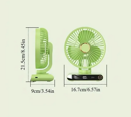Вентилятор портативный Fan аккумуляторный с подсветкой Бежевый (U-2787W) - фото 3
