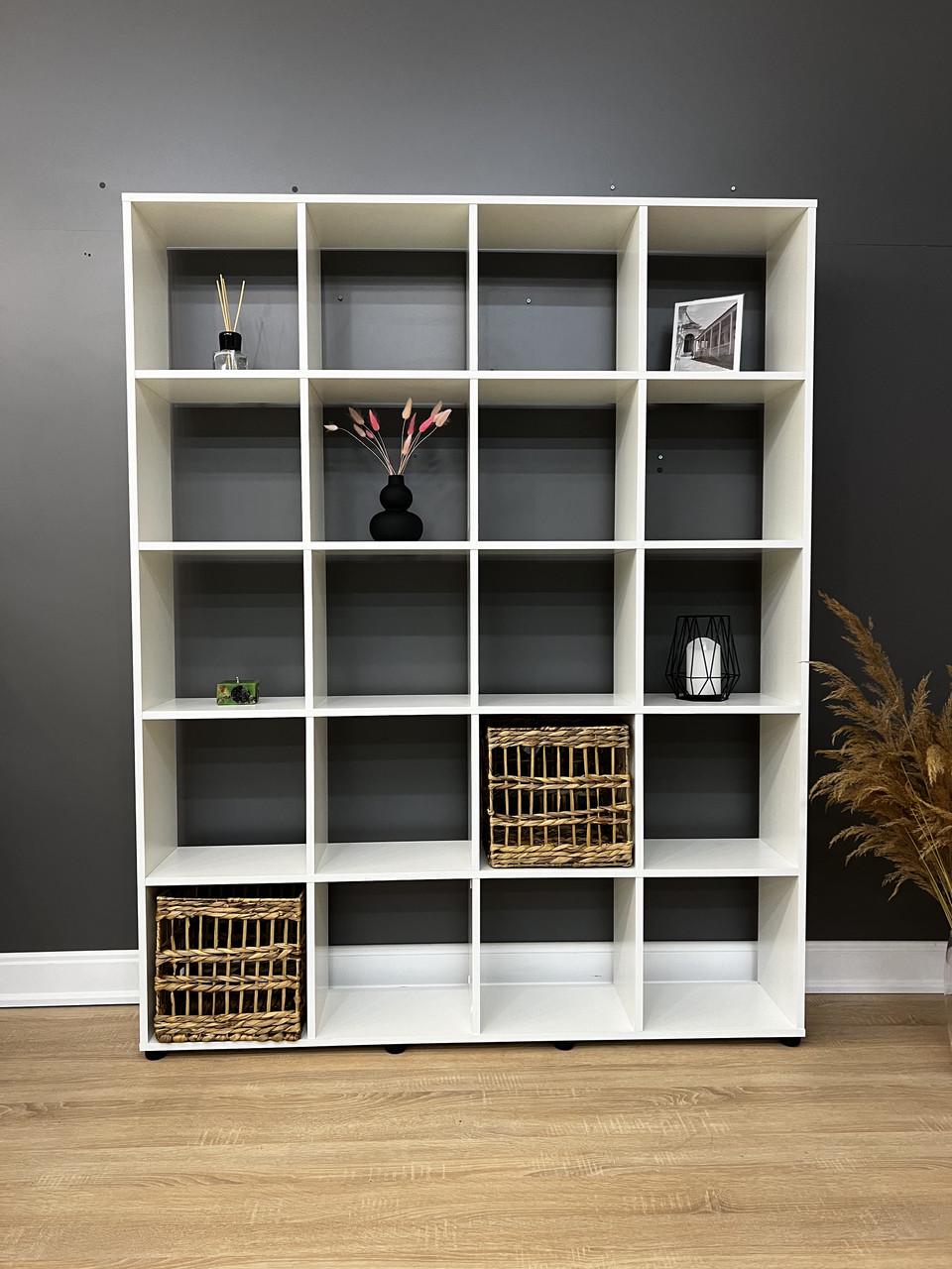 Стелаж В-20 на 20 комірок 1390х1770х252 мм Білий - фото 2 Стелаж В-20 на 20 комірок 1390х1770х252 мм Білий - фото 2