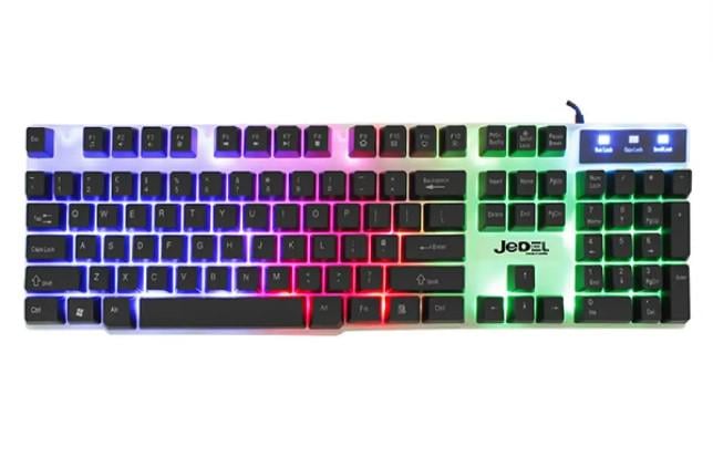 Клавиатура с подсветкой JEDEL K500 RGB ENG/RU/UA