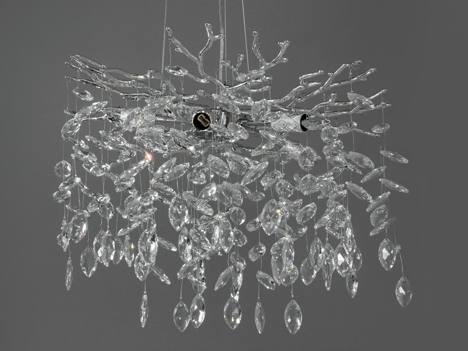 Люстра подвесная хрустальная Diasha 608-460CH современная Хром