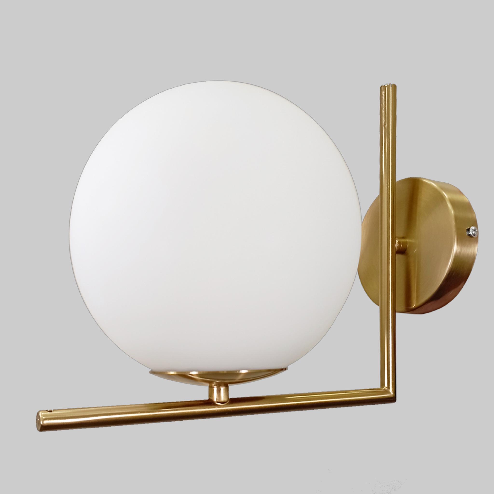 Светильник современный настенный с шаром Бронзовый (910-RY628)