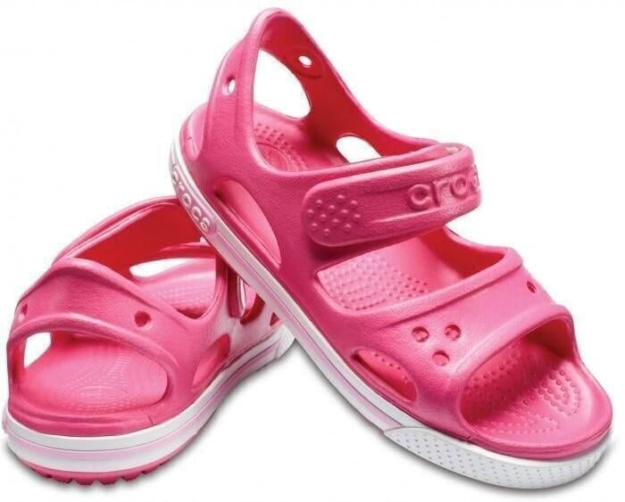 Сандалі для дівчинки Crocs Preschool Crocs Crocband II Sandal kids р. 25/26 Paradise Pink/Carnation (18247)