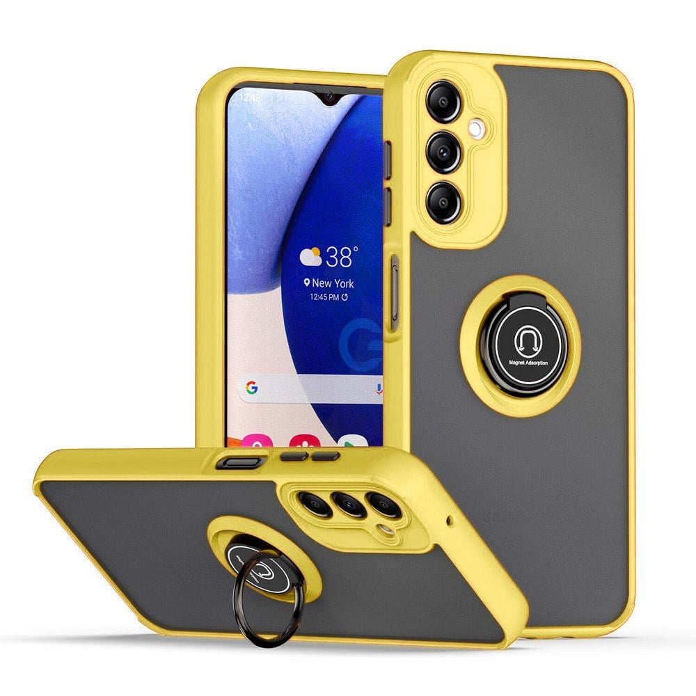Захисний чохол MatteLuxe Samsung Galaxy A14 A145 (з кільцем) Yellow (33085-0A)