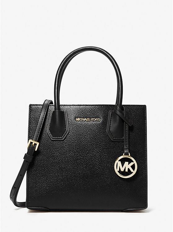 Жіноча сумка Michael Kors Mercer Medium Pebbled Leather Crossbody Bag Чорний (38427347)
