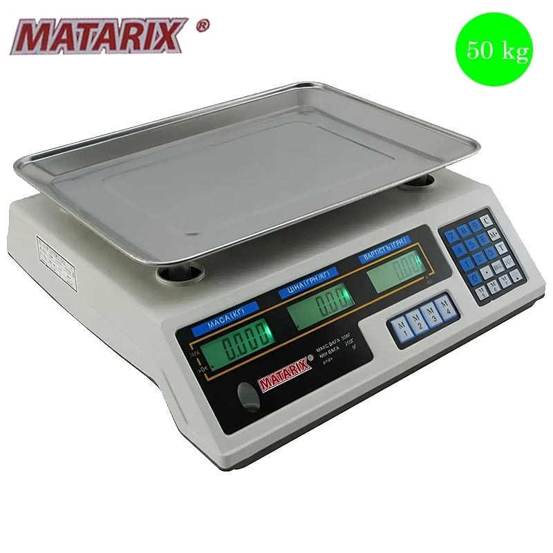 Ваги торговельні Matarix MX-410A електронні 50 кг (tf7269) - фото 3