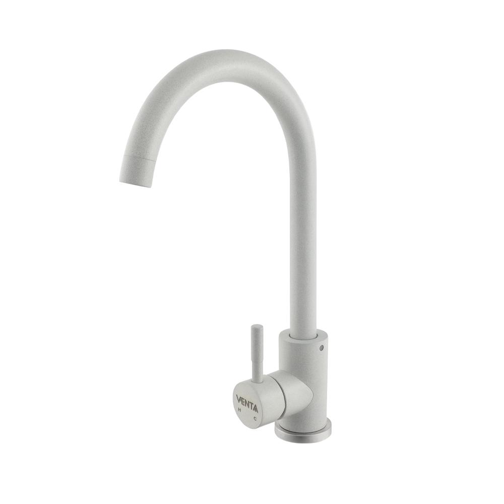 Смеситель для кухни Venta VS402US-bright gray-09