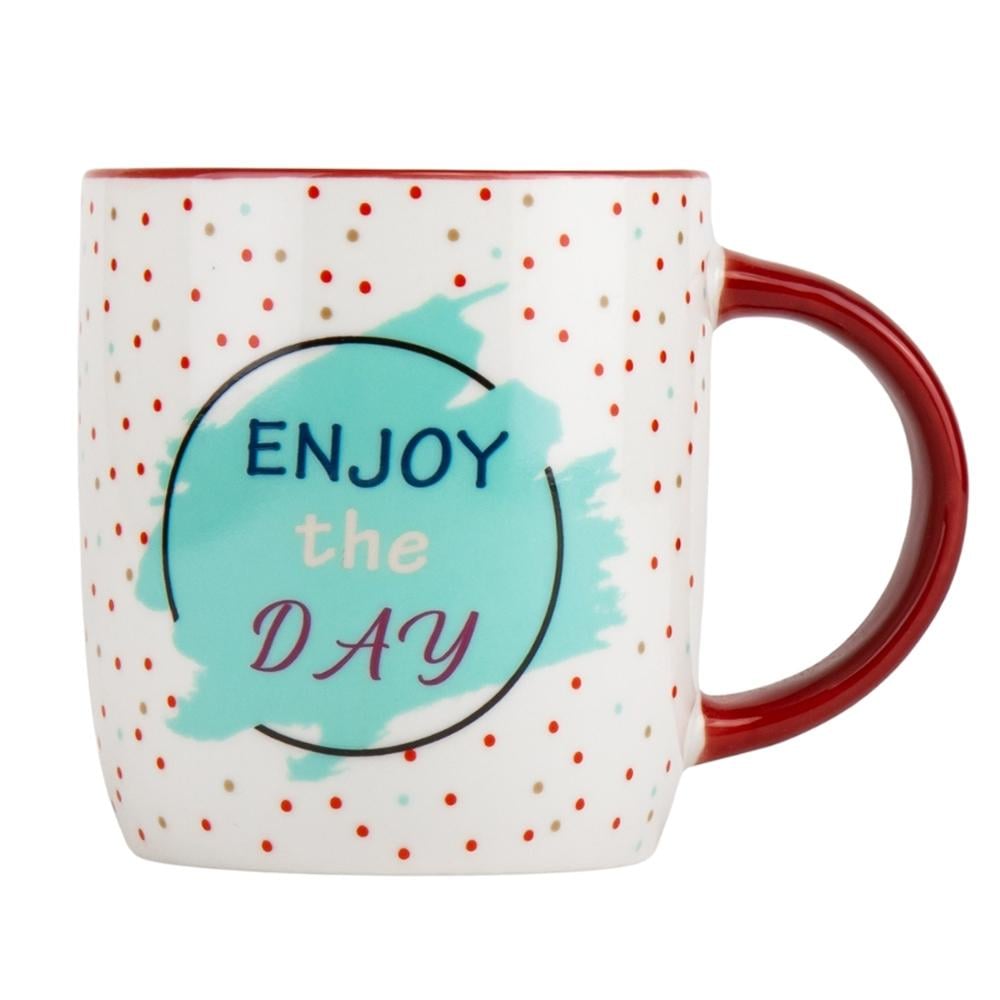 Набор кружек керамических Elisey "Enjoy the day" 350 мл 4 шт. Белый 3 (9071-002)