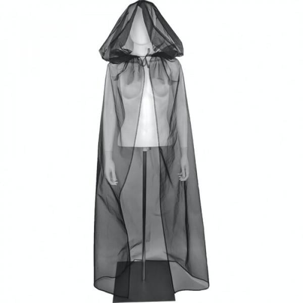 Плащ Seta газовый карнавальный (21-565BLK)