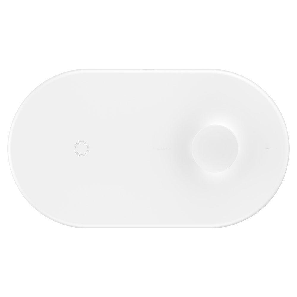 Зарядні пристрої для телефонів Baseus Smart 2-в-1 бездротові для Phone+Watch 1-4 Білий (8617)