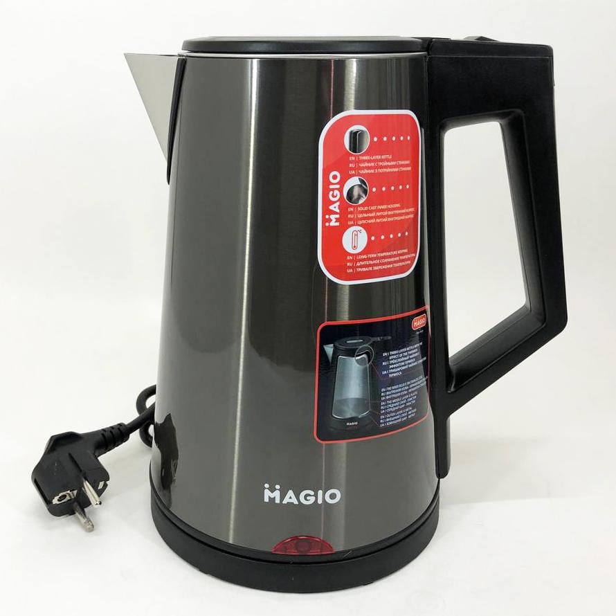 Електрочайник MAGIO MG-987 1,7 л Чорний (291257) Електрочайник MAGIO MG-987 1,7 л Чорний (291257)