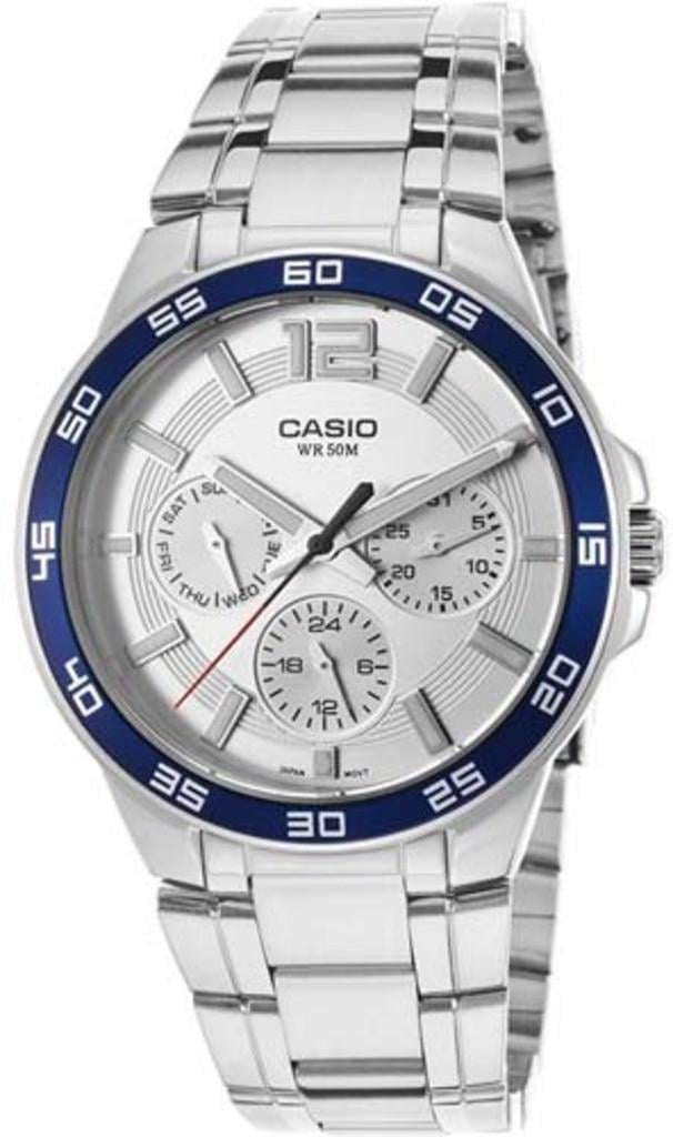 Наручные часы мужские Casio Timeless Collection MTP-1300D-7A2 со стальным корпусом Серебряный (3150785284)