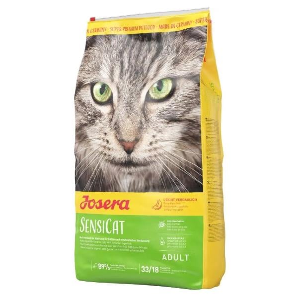 Корм для кошек Josera SensiCat с чувствительным пищеварением 33/18 10 кг (000024484)