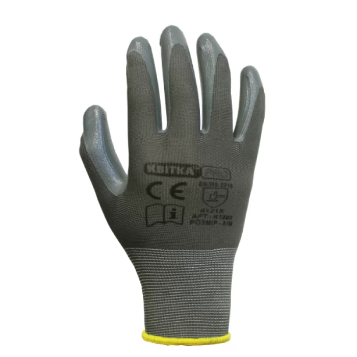 Перчатки с нитриловым покрытием КВИТКА PRO Expert L 12 пар (110-1206-9)