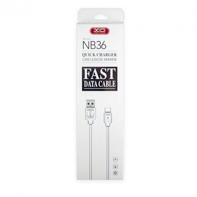 Кабель XO NB36 TYPE-C USB White - фото 2