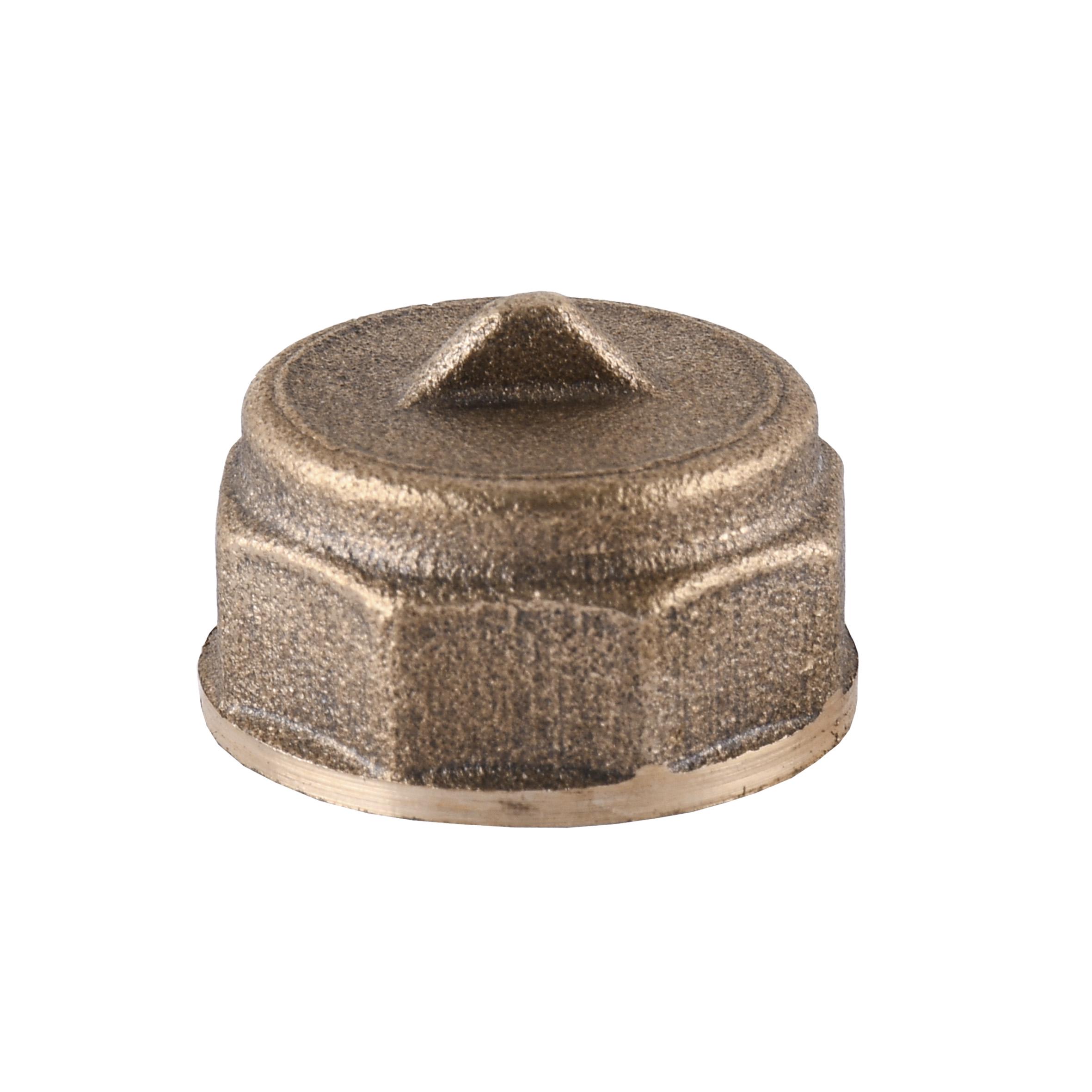 Заглушка латунь 1/2″ внутренняя різьба А1001-1А (000010502) - фото 1