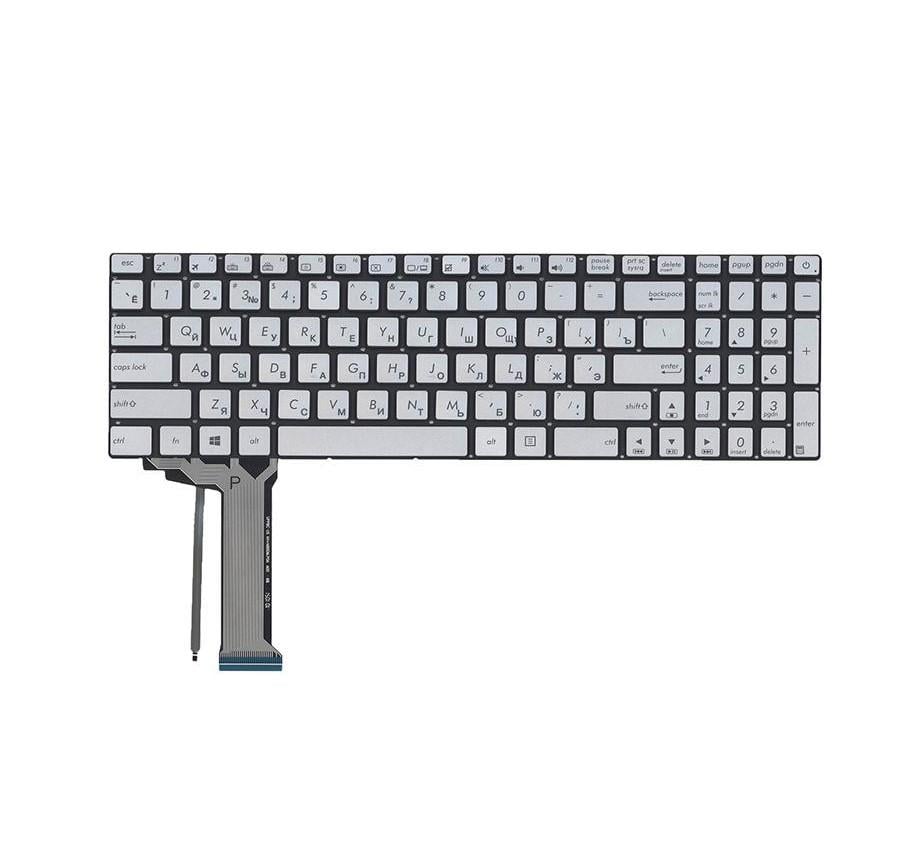 Клавиатура для ноутбука Asus N771/N771JMC с подсветкой клавиш матовая (0KNB0-662BRU00)