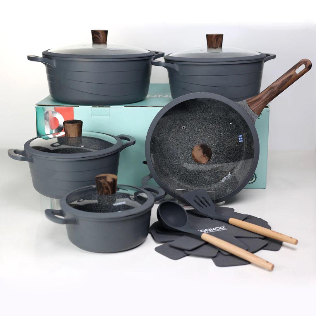 Набор посуды Donnor с гранитным антипригарным покрытием 15 пр. (don15-1-25)