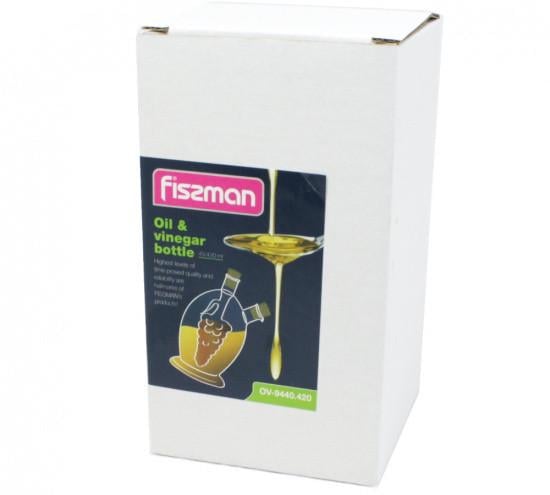 Бутылочка для масла и уксуса Fissman 45/420 мл 2в1 из стекла (OV-9440.420) - фото 2