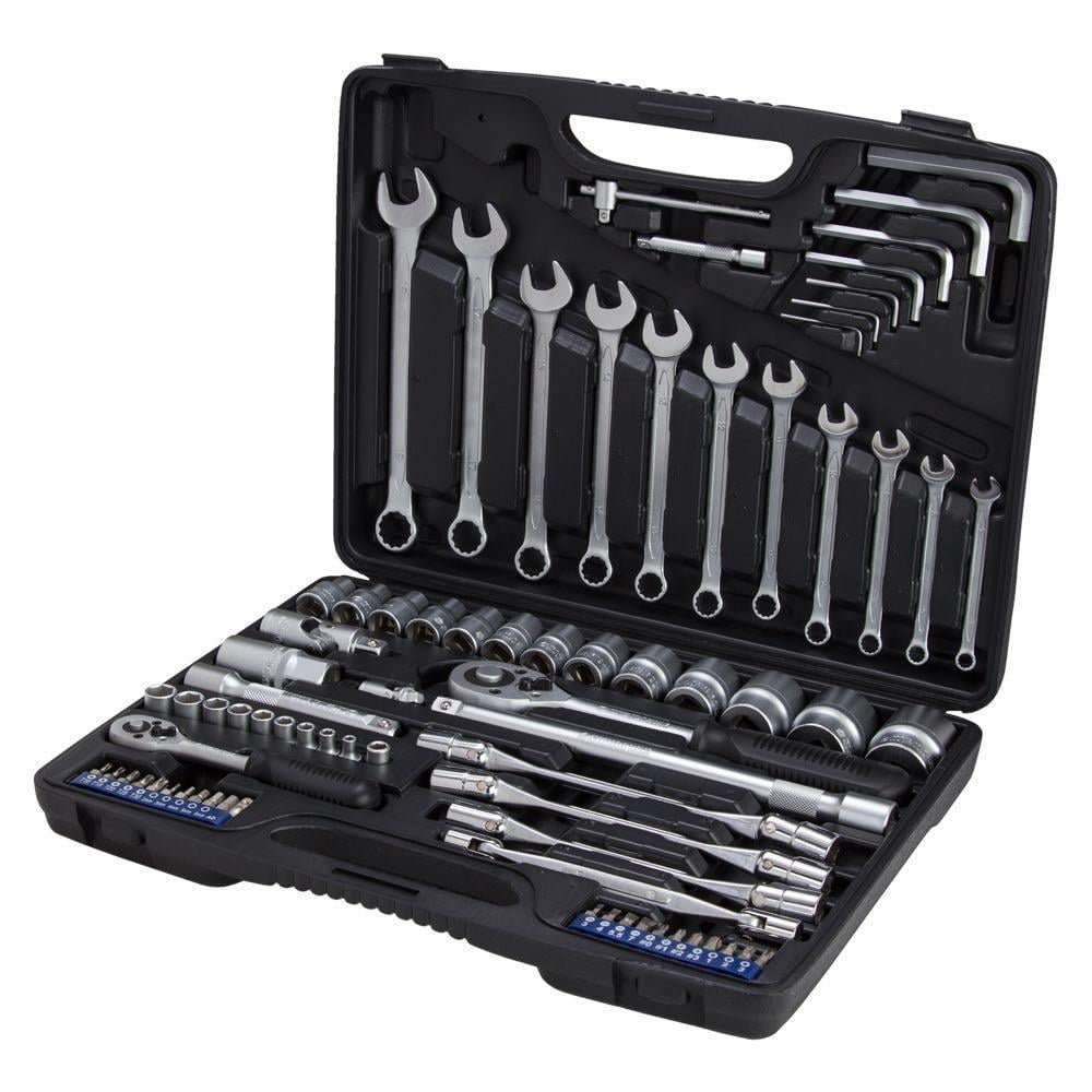 Набор торцевых насадок Sigma CrV 1/4" & 1/2" и аксессуары 77 шт. (6001011)