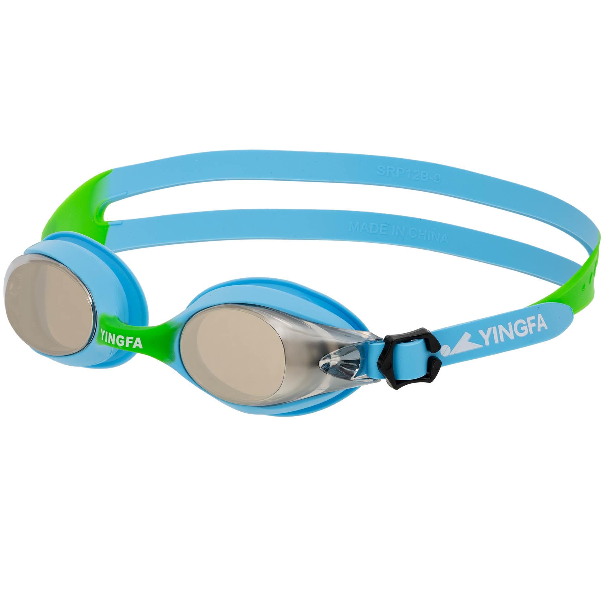 Очки для плавания детские YINGFA J729AF-M зеркальные линзы Синий (J729AF-M_Синий)