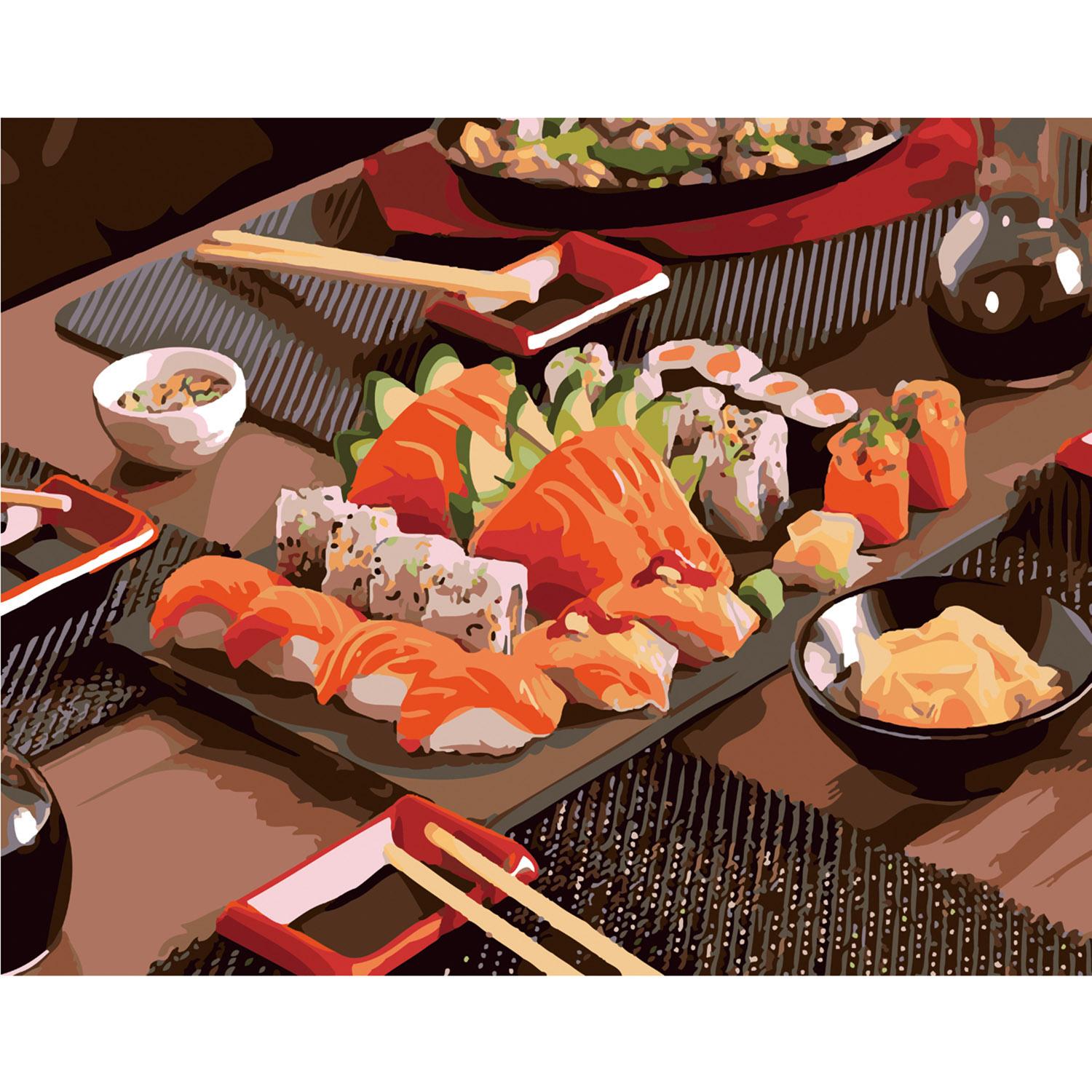 Картина по номерам Strateg Sushi time 40х50 см (SY6069)