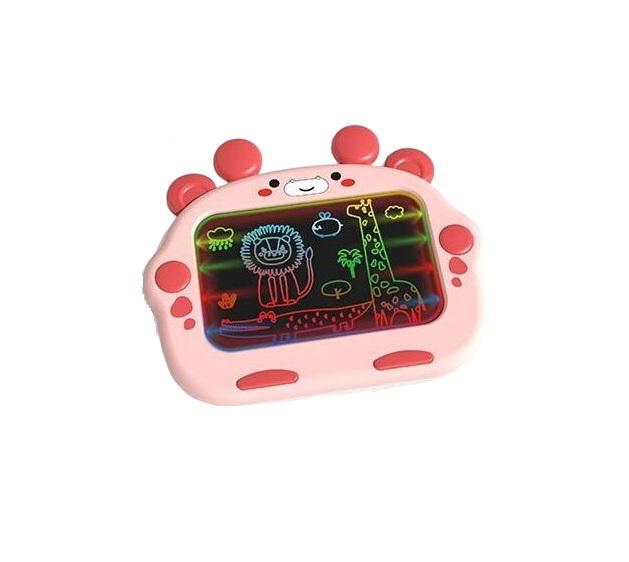 Доска для рисования Cibi-Inn подсветка/6 маркеров/стирачка/6 трафаретов Pink (154694)