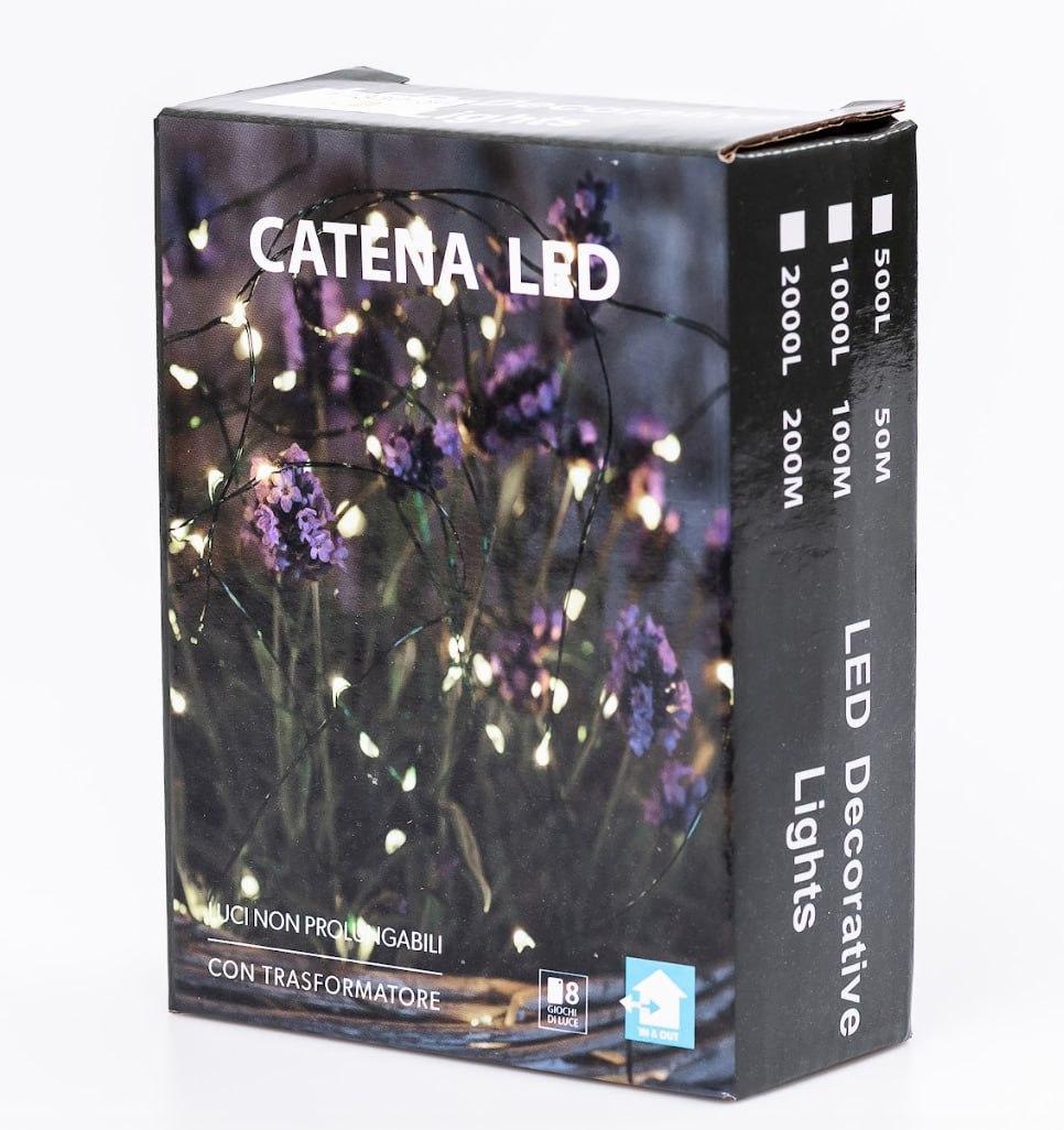 Гирлянда Роса Капля 50 м 500 LED лампочек светодиодная в катушке медная проволока 50 м 8 функций и пульт - фото 10