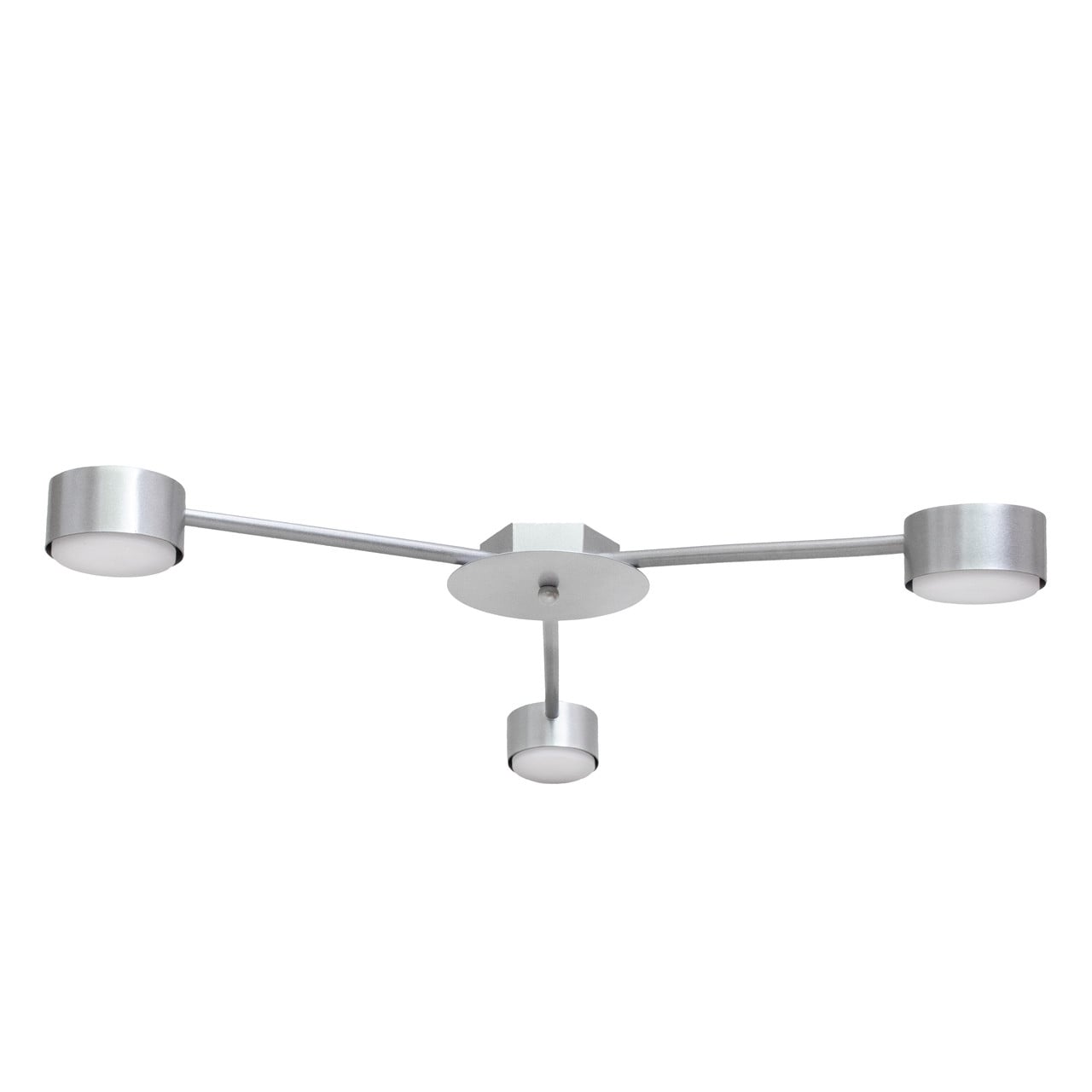 Люстра потолочная MSK ELECTRIC Copter GX53 NL 8040-3 AL Серый (618834)