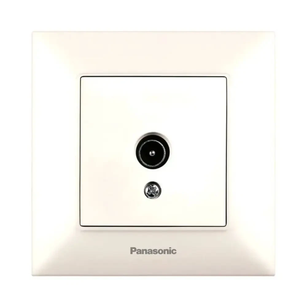 Розетка TV конечная Panasonic Arkedia Slim Кремовый (22586227)