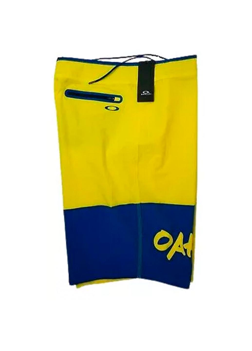 Шорты мужские для плавания Oakley Wall Graffiti Boardshorts 21" 482644-552 р. 30 Blazing Yellow (11290256) - фото 2