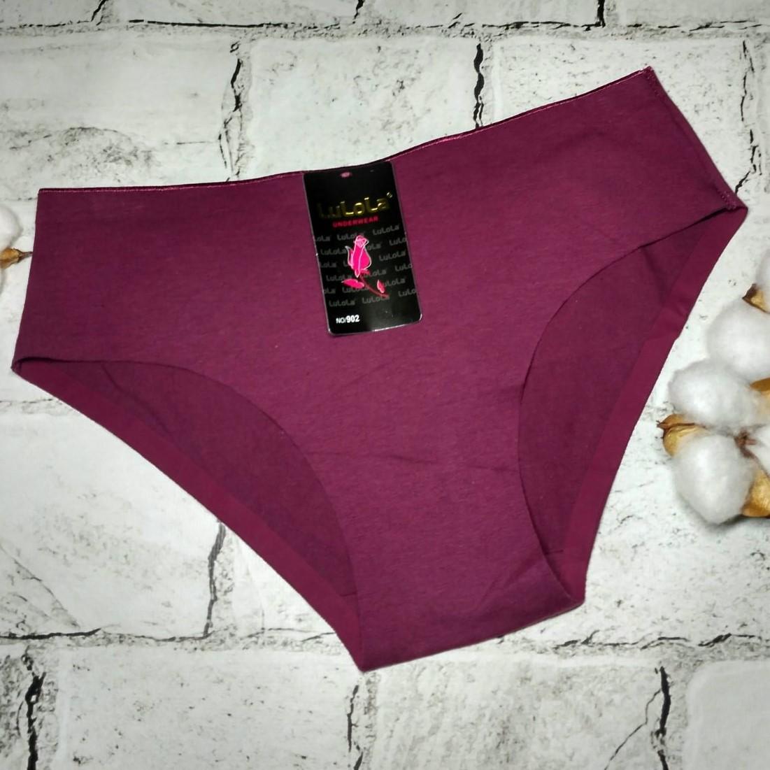 Трусики слипы Lulola бесшовные р. 50/XXL Бордовый (902-12)