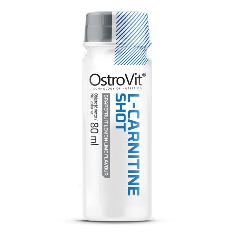 Карнітин OstroVit L-Carnitine Shot Грейпфрут/Лимон/Лайм 80 мл (10986-01)